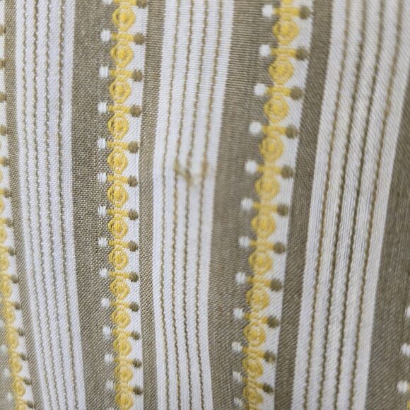 Prana Shirt Men's Yellow/ Mustard Retro Stripe Long Sleeve Button Up Size S - Picture 9 of 13